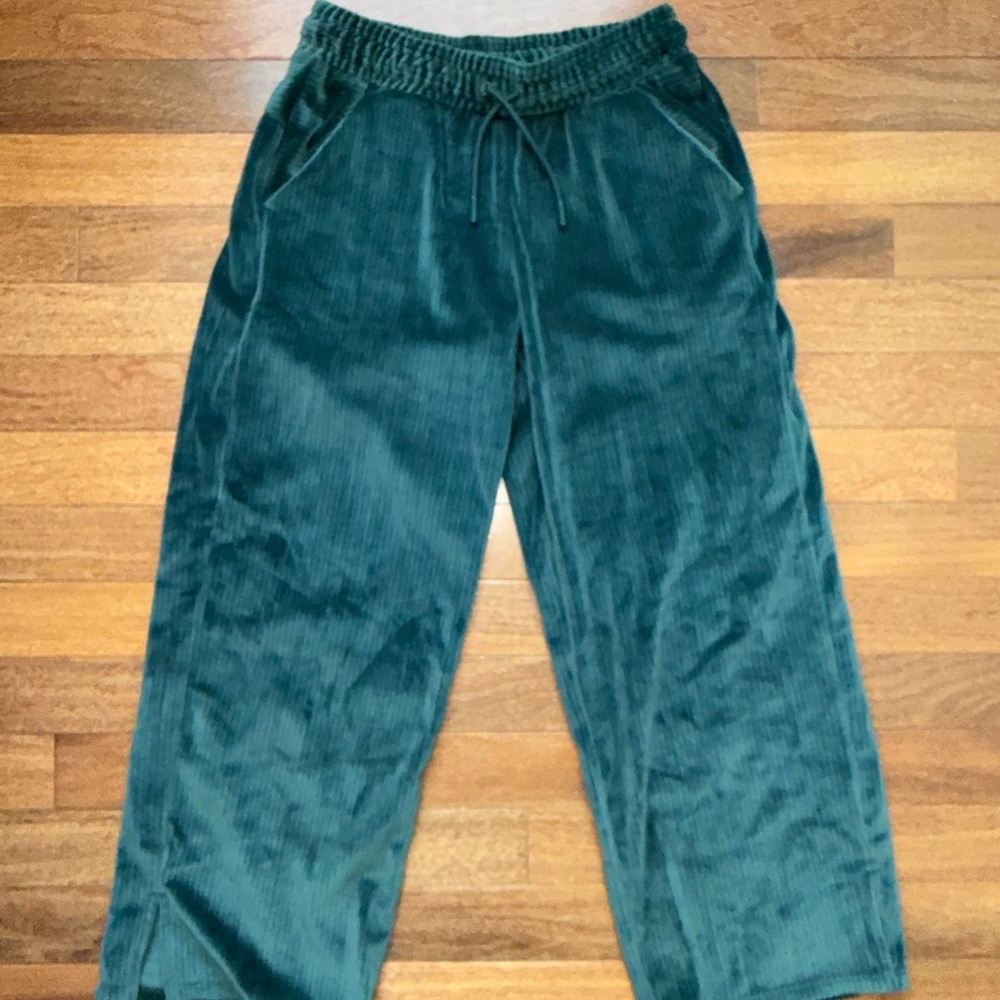All in Motion Forest Green Velour Pants
